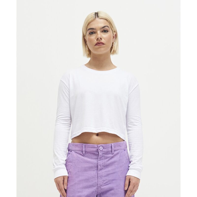 Women's long sleeve cropped T Thumbnail