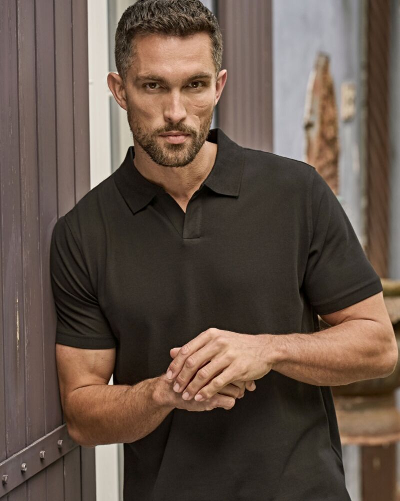 Men's Luxury Stretch V-Neck Polo Thumbnail