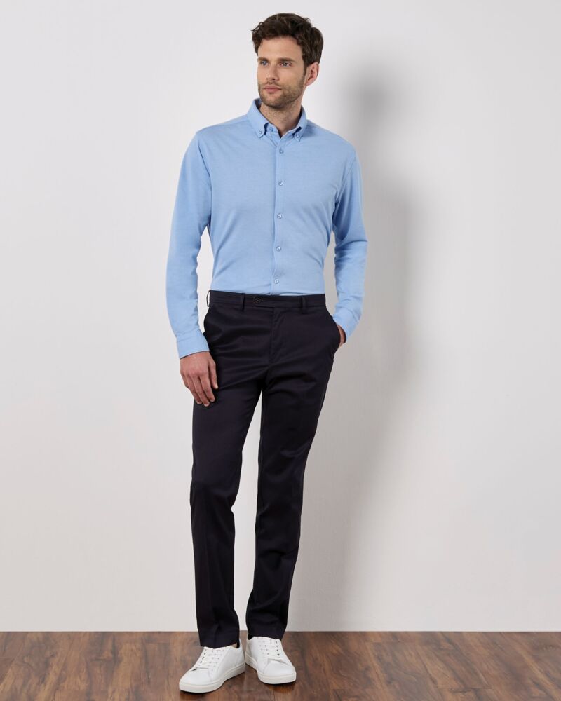 Tailored Fit Superwash 60 Pique Shirt (Long Sleeve) Thumbnail
