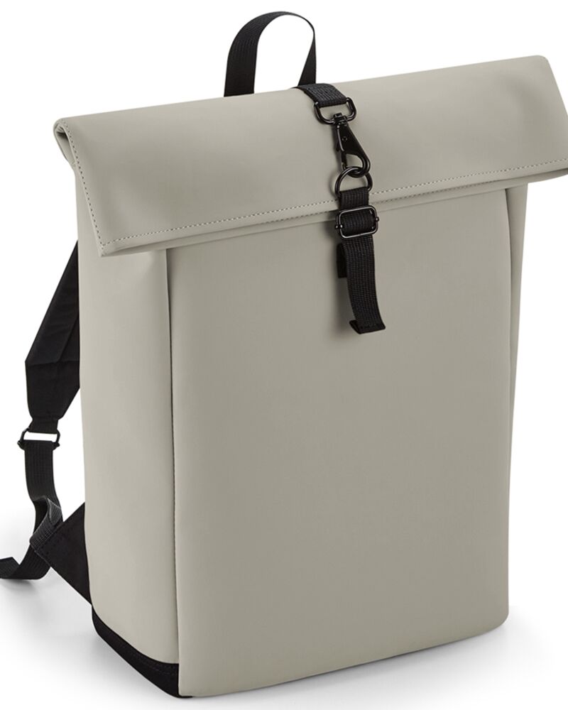 BagBase Matte PU Roll-Top Backpack Thumbnail