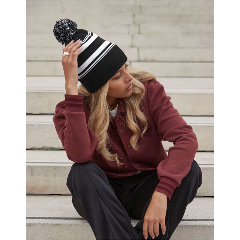 Striped Fan Beanie Thumbnail