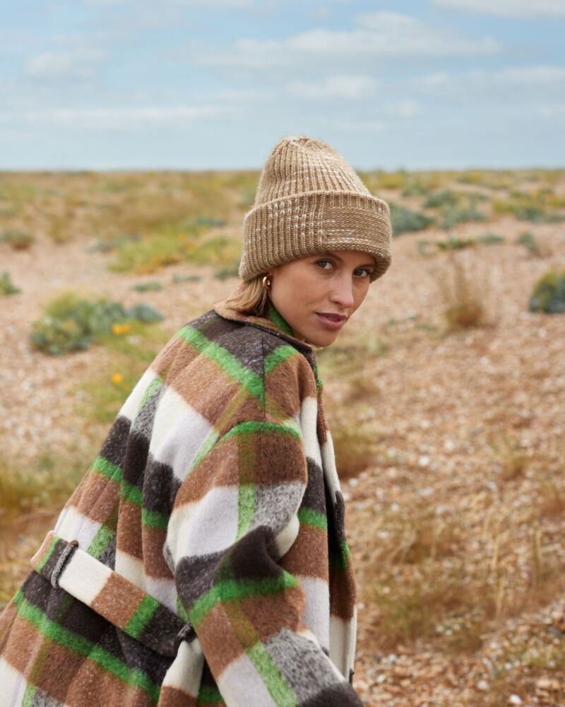 Chunky Knitted Patch Beanie Thumbnail