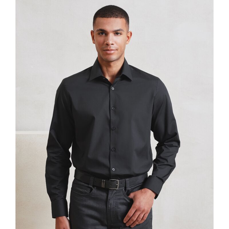 Premier Recyclight® Long Sleeve Poplin Shirt Thumbnail