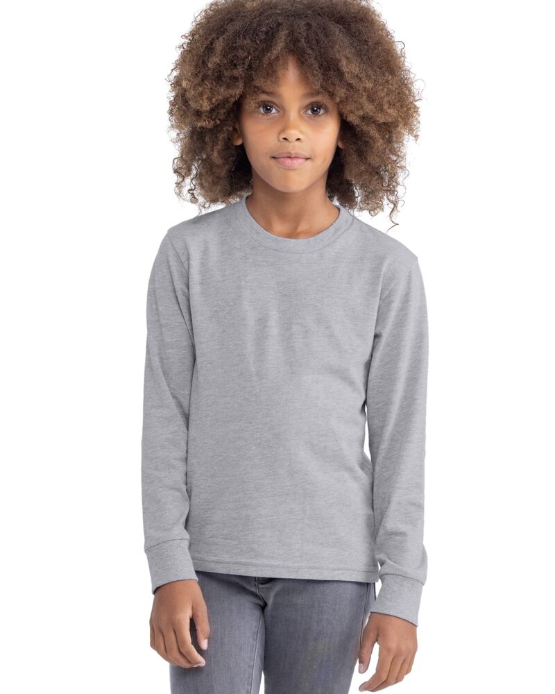 Youth Cotton Long Sleeve Tee Thumbnail