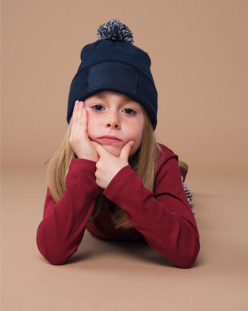 Kids Snowstar Patch Beanie Thumbnail