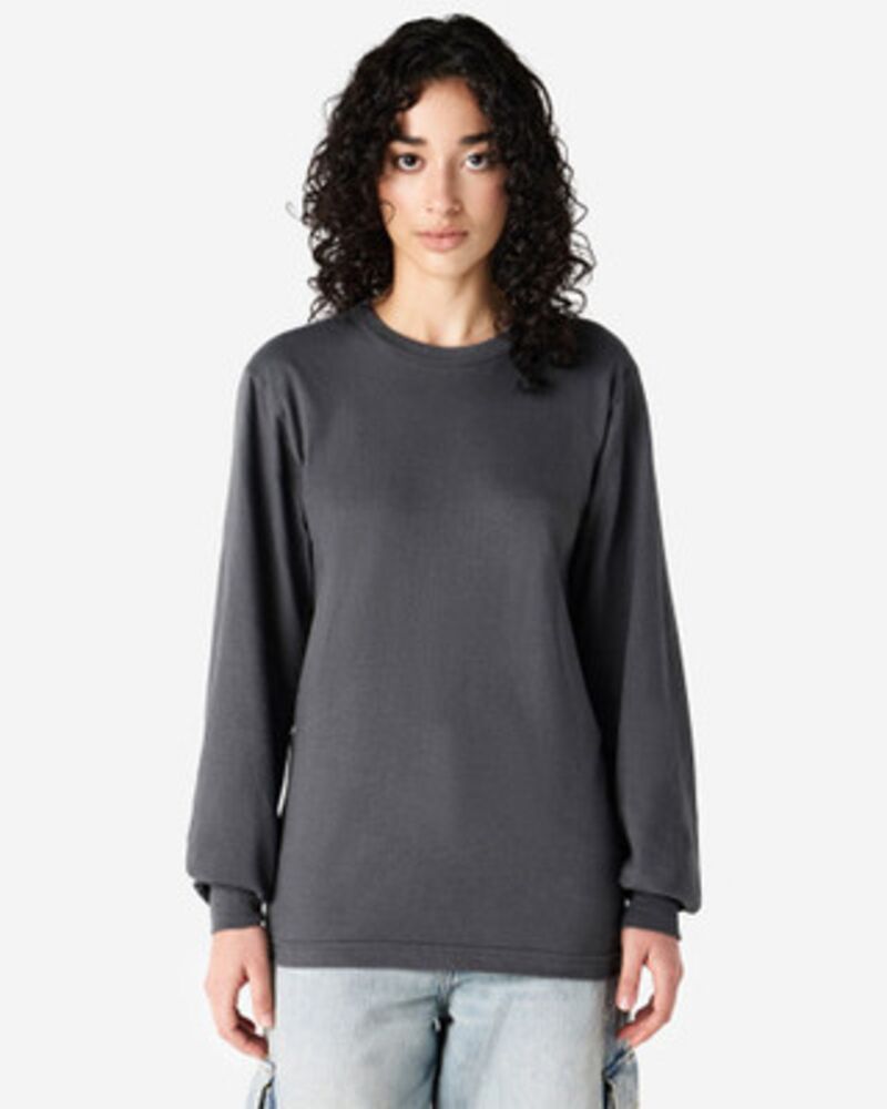 American Apparel Cotton Long Sleeve Fine Jersey T-shirt Thumbnail