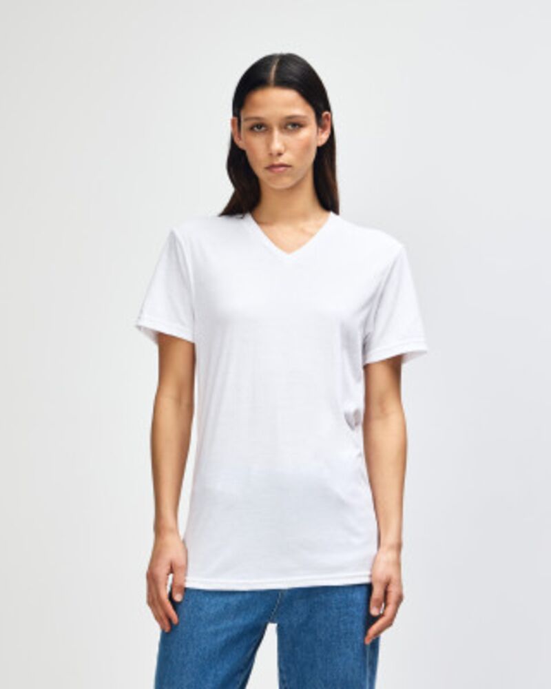 American Apparel CVC Unisex V-neck T-shirt Thumbnail
