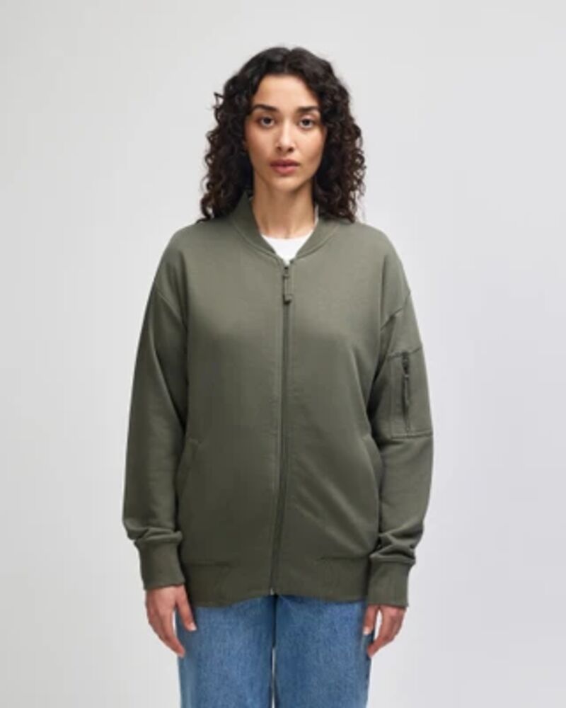 American Apparel French Terry Unisex Bomber Jacket Thumbnail