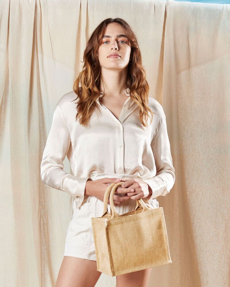 Shimmer Jute Mini Gift Bag Thumbnail