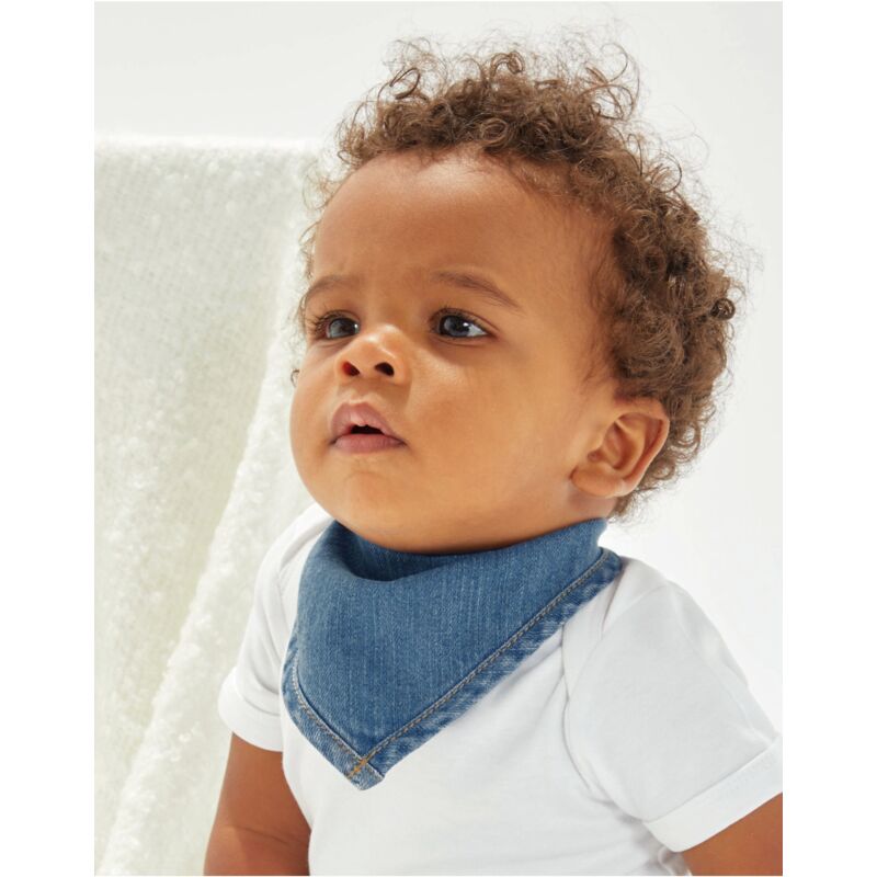 Baby Rocks Denim Bandana Bib Thumbnail