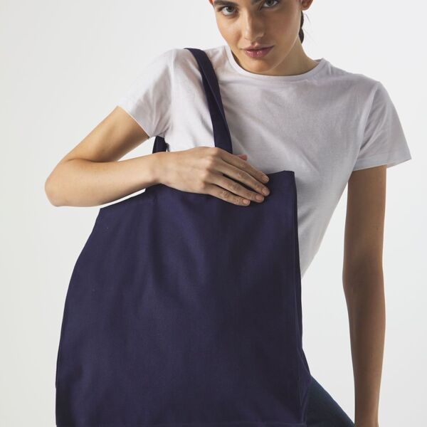 Canvas Shopper Organic con soffietto 270 g Thumbnail