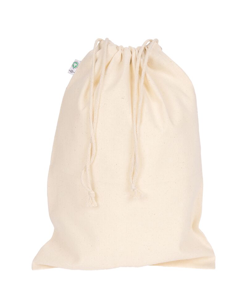 Stuff Bag 20 x 25 cm. Sacca in cotone organico 100% (150 g/m2) con coulisse. Thumbnail