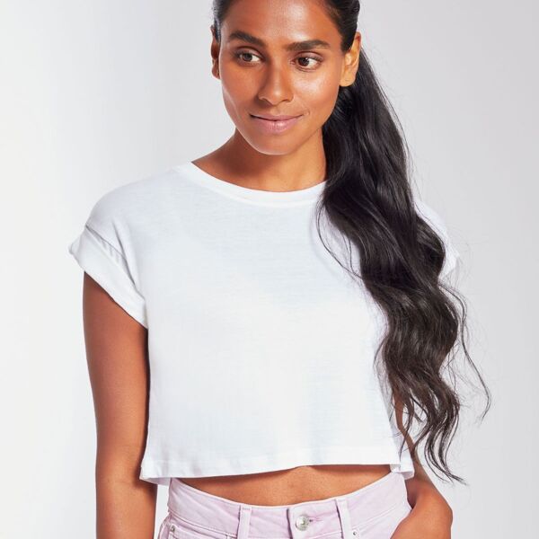 Women's Organic Crop Top T Thumbnail
