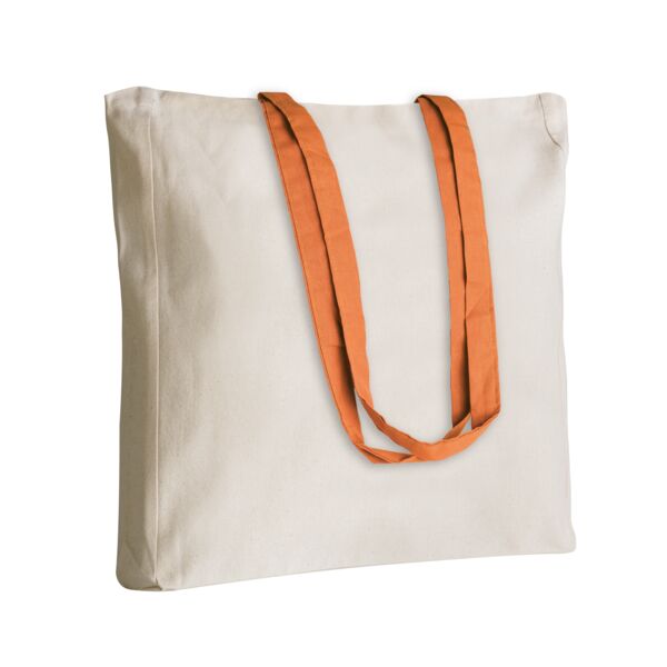 SHELLEY - Shopper con soffietto e manici a contrasto 220 gr. Thumbnail