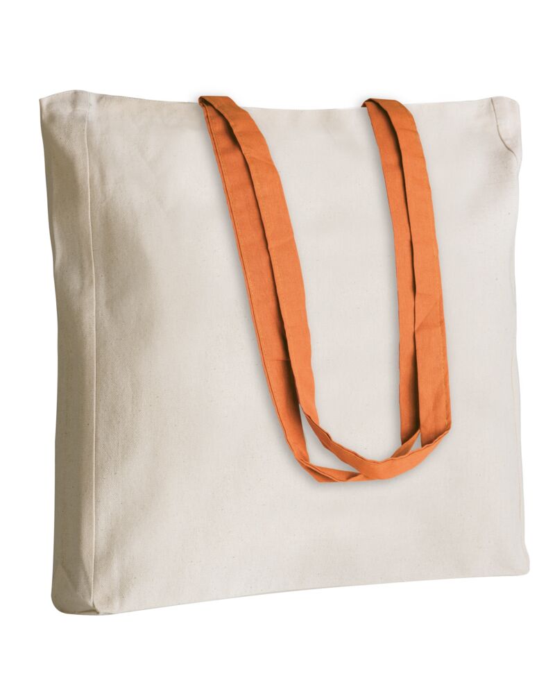 Copy of SHELLEY - Shopper con soffietto e manici a contrasto 220 gr. Thumbnail