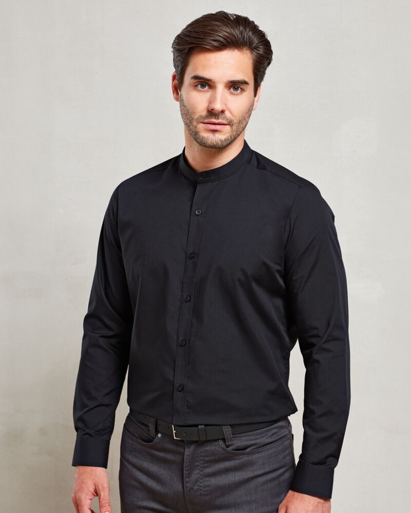 Premier Long Sleeve Grandad Shirt Thumbnail