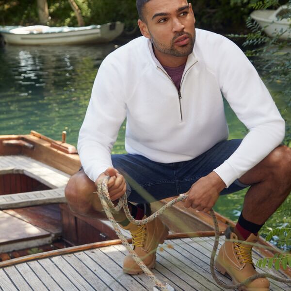 Zip Neck Raglansweat Thumbnail