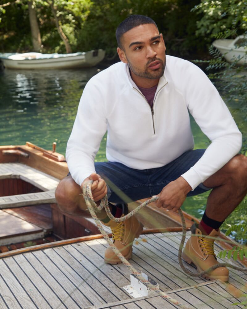 Zip Neck Raglansweat Thumbnail