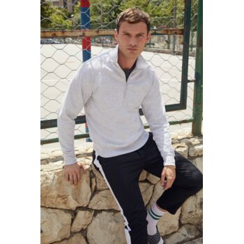 Lightweight Zip Neck Sweat Thumbnail