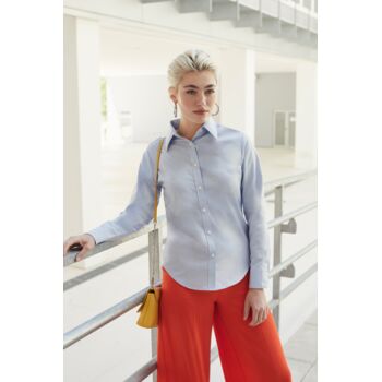 Ladies Oxford Shirt LS Thumbnail