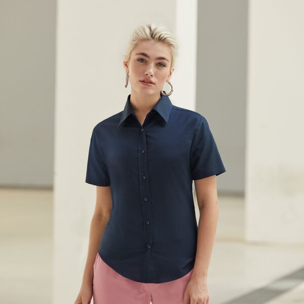 Ladies Oxford Shirt SS Thumbnail