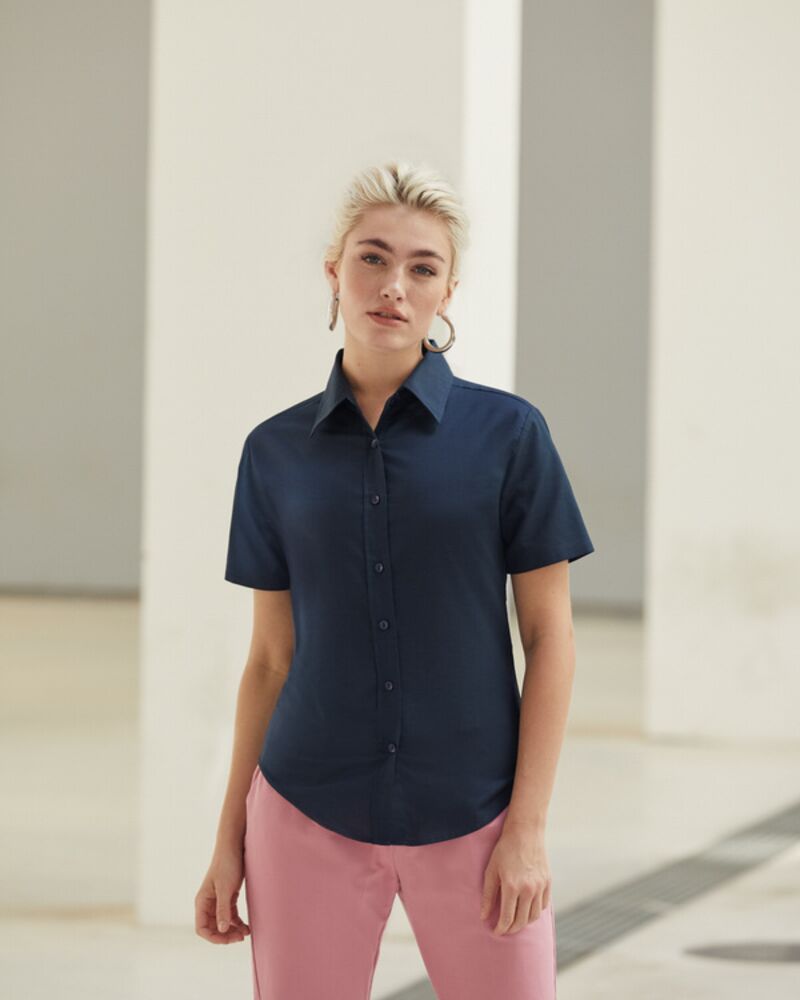 Ladies Oxford Shirt SS Thumbnail