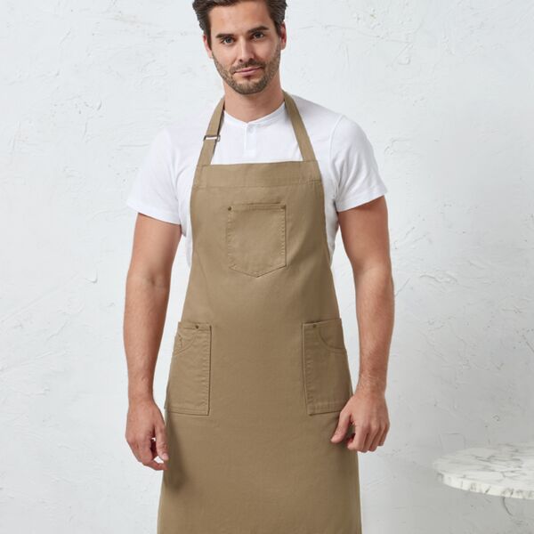 Cotton Chino Bib Apron Thumbnail