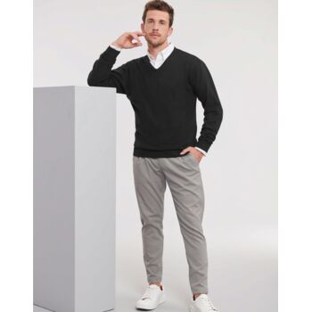 V-Neck Knitted Pullover Thumbnail