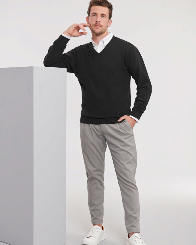 V-Neck Knitted Pullover Thumbnail