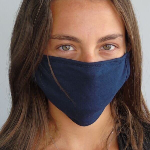 Mascherina con elastici a 3 strati con TNT estraibile Thumbnail