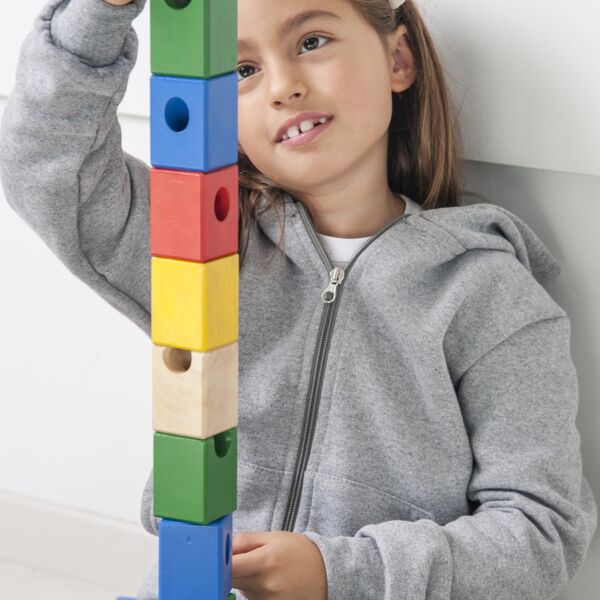 Felpa bambino cappuccio zip lunga french terry Thumbnail