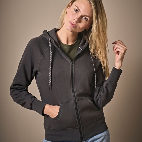 Ladies Full Zip Hooded Sweat Thumbnail