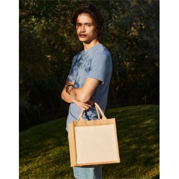 Pocket Jute Midi Tote Thumbnail