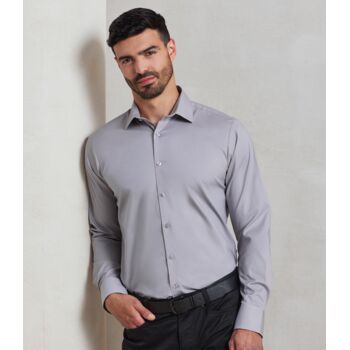 Long Sleeve Stretch Fit Poplin Shirt Thumbnail